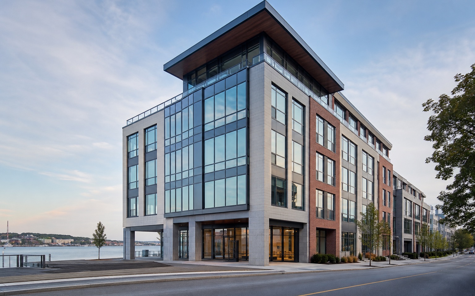 Contemporary mixed-use commercial property on the Halifax waterfront